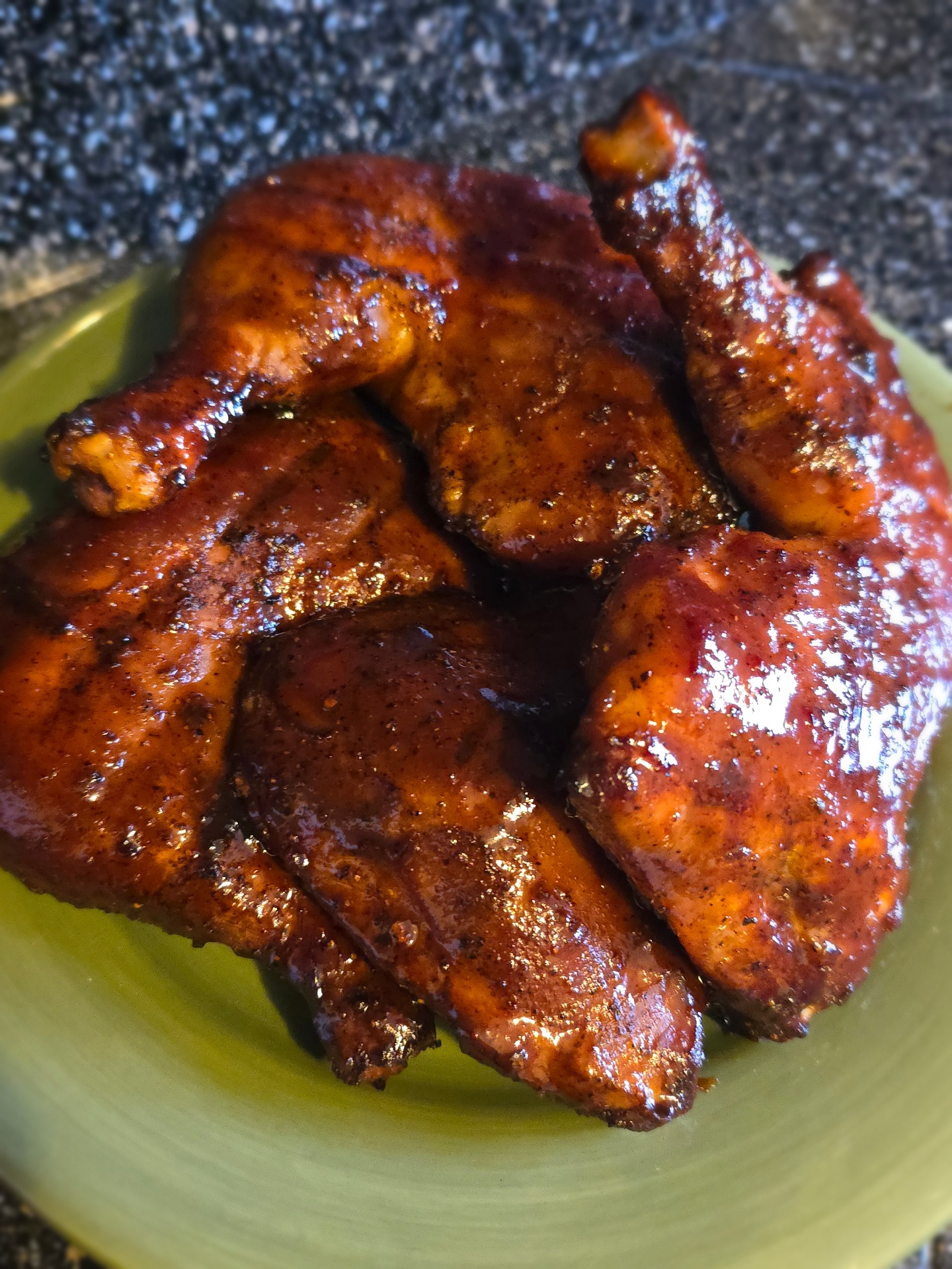 Sacramento BBQ catering glazed smoked chicken