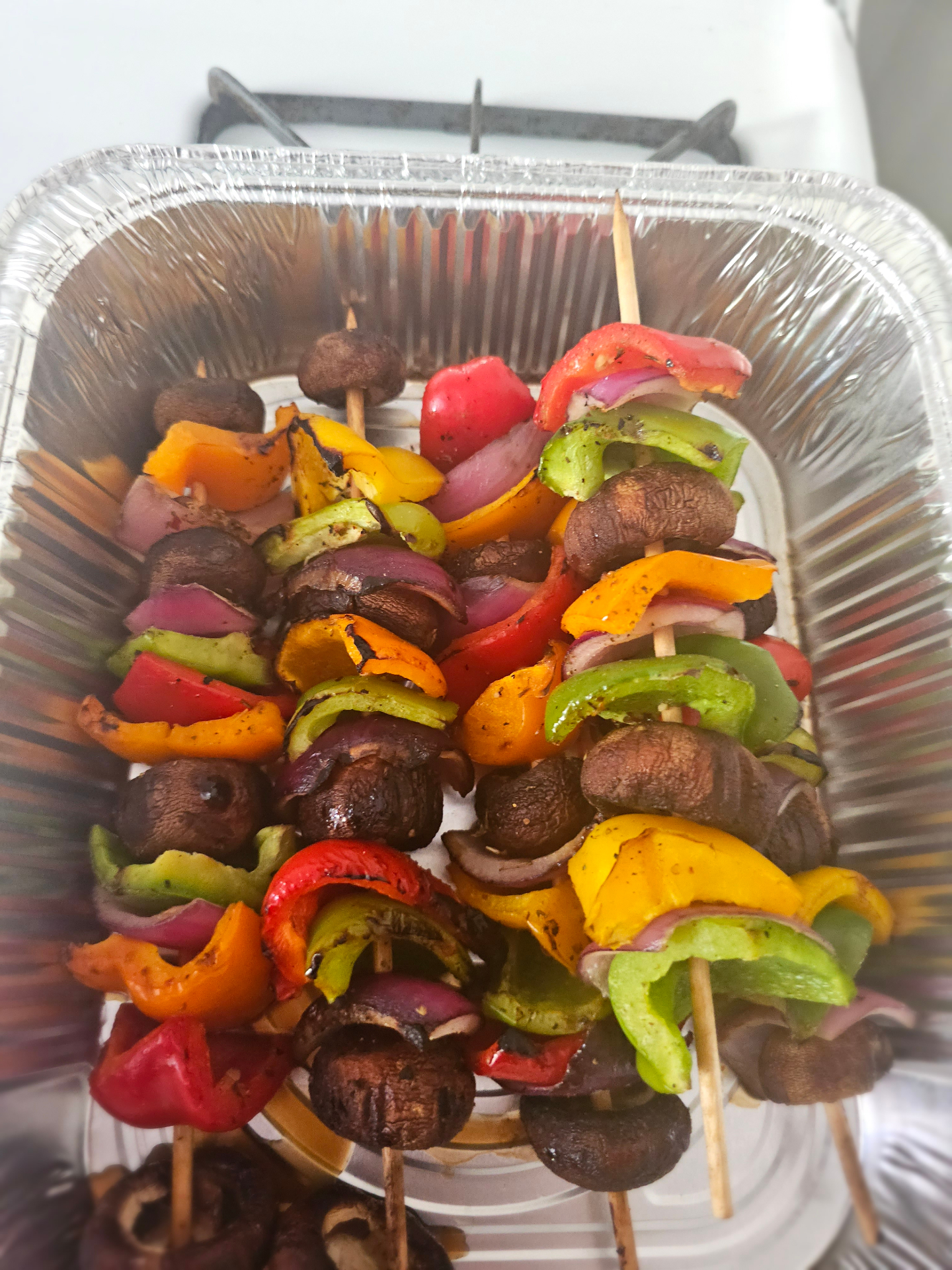 Mexican BBQ catering Sacramento grilled vegetable skewers