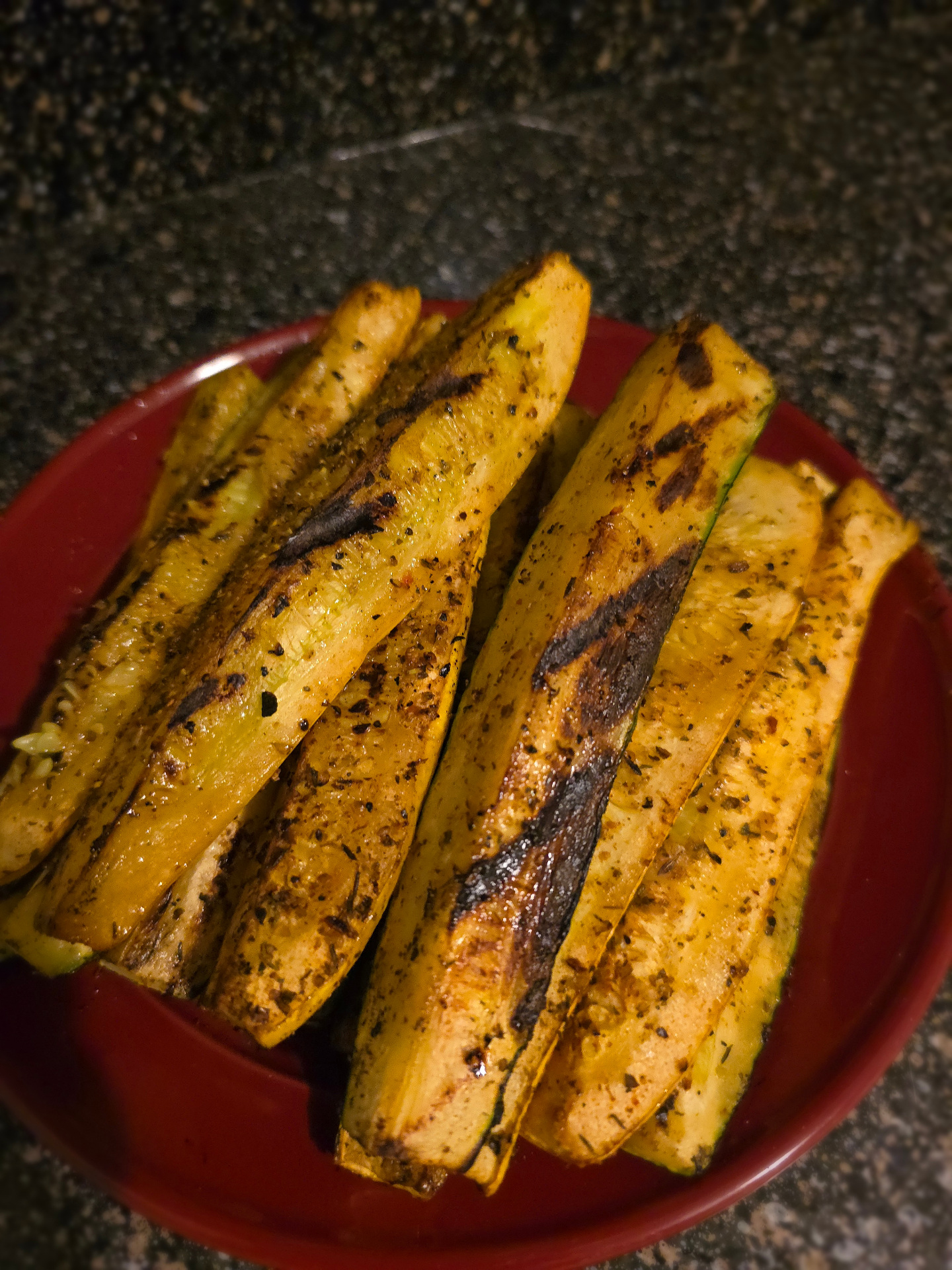 Sacramento catering charred grilled zucchini